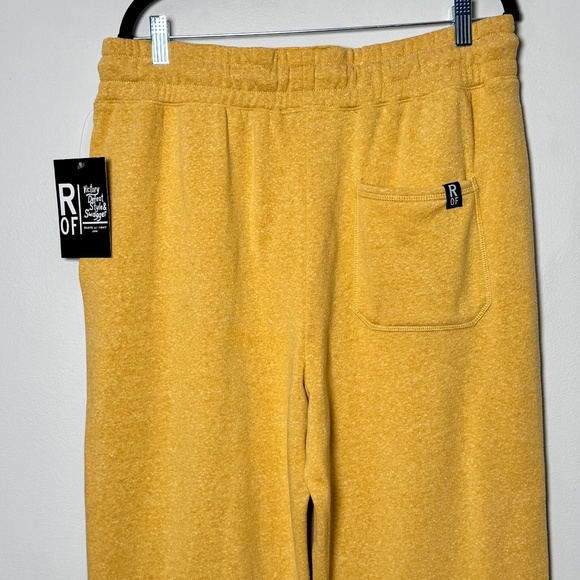 NWT Roots of Fight Super Soft Heather Yellow Sweatpants Men’s Sz XL - Picture 5 of 7